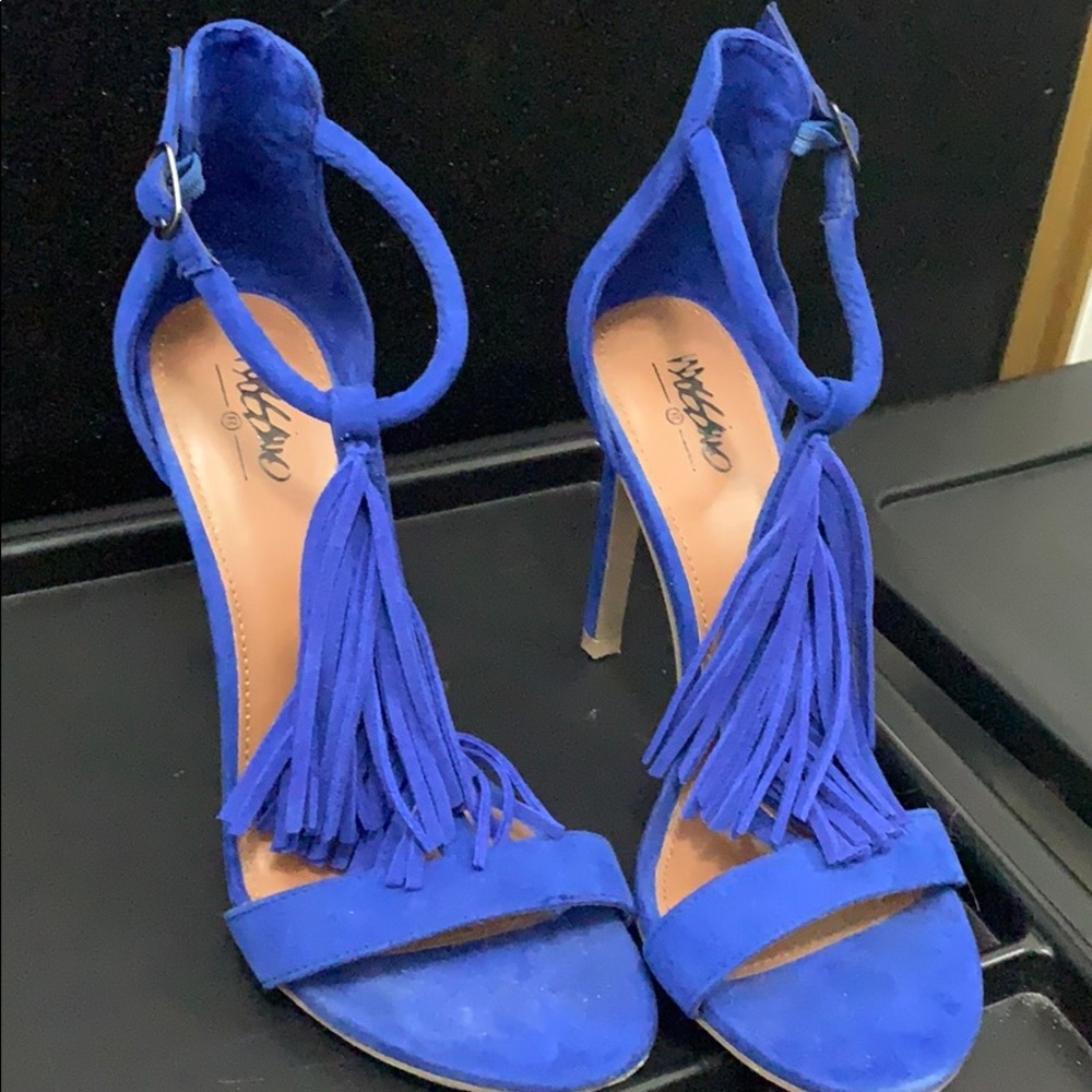 Blue Suede Heels